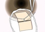 そして、左右2本のトラベクロトームを角膜中央に向かって回転させます。