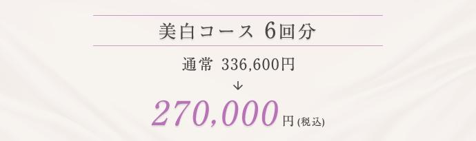 美白コース 270,000円（税込）